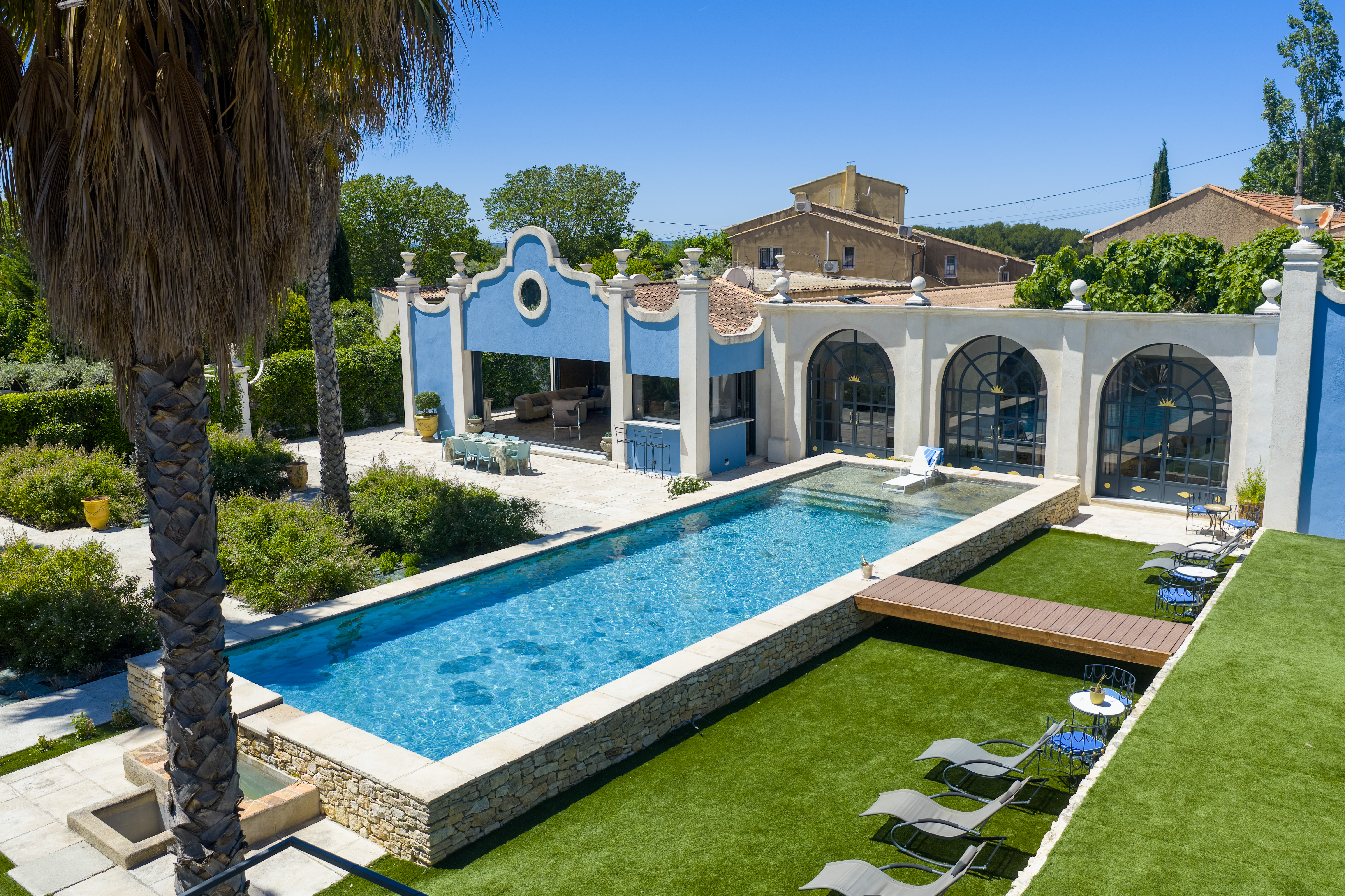 Blue Palm — piscine — Villas Fora Provence
